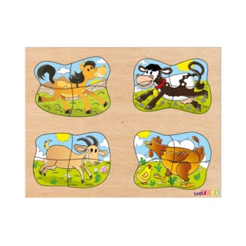 Ahşap Puzzle Çiftlik Hayvanları