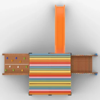 Çocuk Oyun Evi Kaydıraklı Ahşap