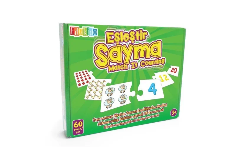 Eğitici Puzzle Eşleştir Sayma