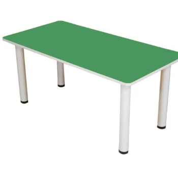 Dikdörtgen Masa Metal Ayaklı Yeşil