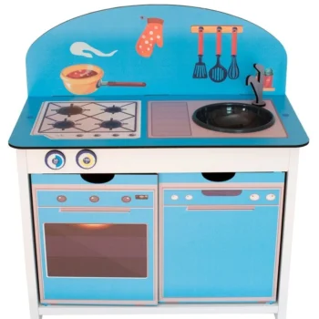 Oyuncak Ahşap Mutfak Mavi