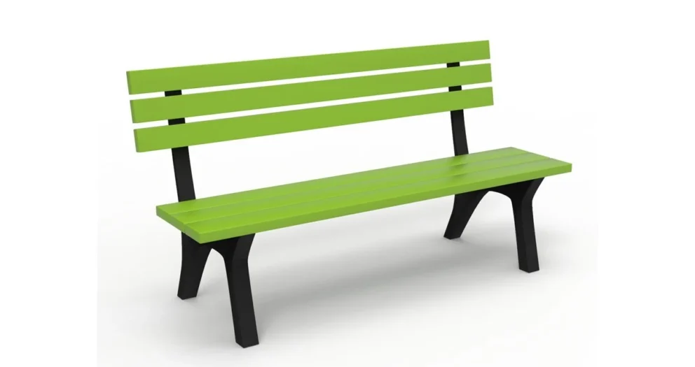 Metal Ayaklı Ahşap Bank