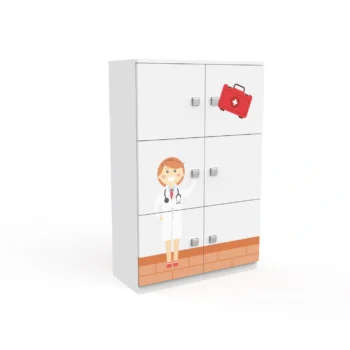 6 Kapaklı Dik Dolap