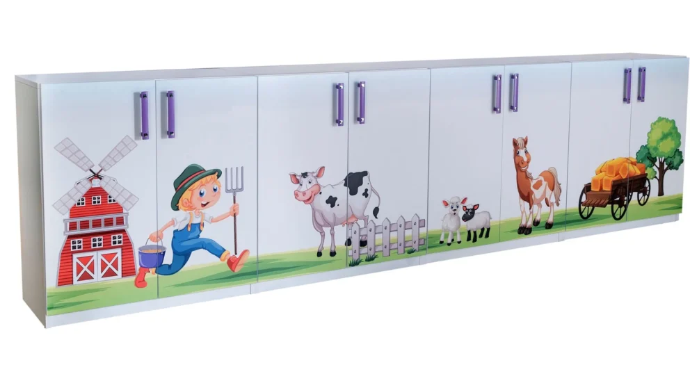 Çiftlik Temalı Anaokulu Dolabı